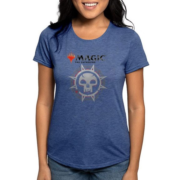 CafePress - Magic Black Mana Symbol T Shirt - Womens Tri-blend T-Shirt