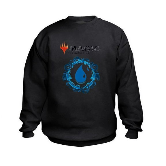 CafePress - Magic Blue Mana Symbol Sweatshirt - Kids Sweatshirt, Youth Crew Neck Sweatshirt