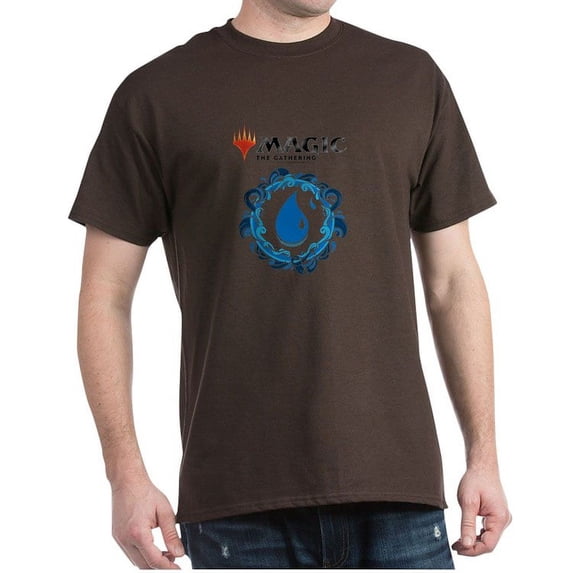 CafePress - Magic Blue Mana Symbol T Shirt - Men's Classic Graphic Cotton T-Shirt