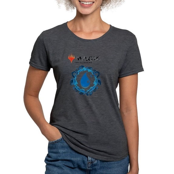 CafePress - Magic Blue Mana Symbol T Shirt - Womens Tri-blend T-Shirt