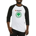 thumbnail image 1 of CafePress - Magic Green Mana Symbol Baseball Jersey - Cotton Baseball Jersey, 3/4 Raglan Sleeve Shirt, 1 of 4