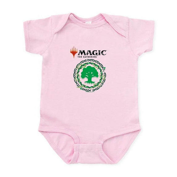 CafePress - Magic Green Mana Symbol Body Suit - Baby Light Bodysuit, Size Newborn - 24 Months