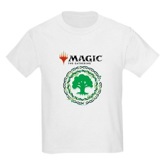 CafePress - Magic Green Mana Symbol T Shirt - Light T-Shirt Kids XS-XL