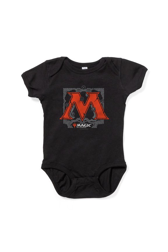 - Magic M Initial Body Suit - Cute Infant Bodysuit Baby Romper - Size Newborn - 24 Months