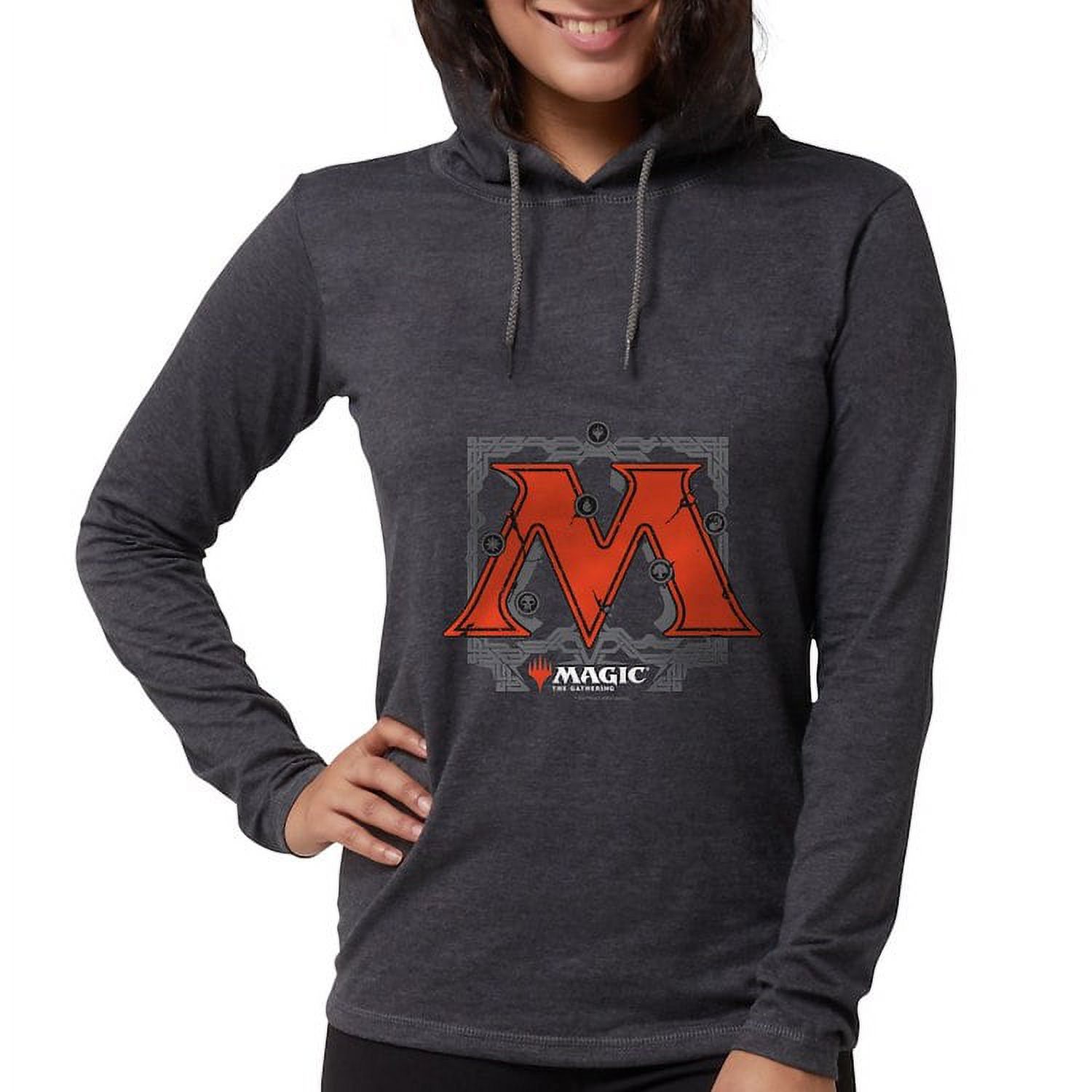 CafePress - Magic M Initial Long Sleeve T Shirt - Womens Hooded Shirt