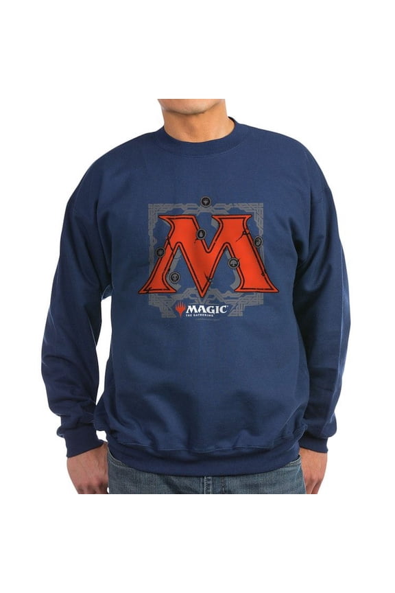 - Magic M Initial Sweatshirt - Classic Crew Neck Sweatshirt