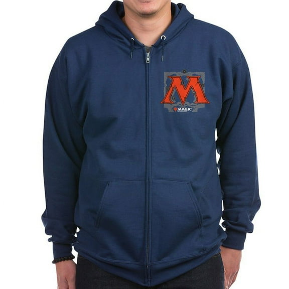 CafePress - Magic M Initial Sweatshirt - Zip Hoodie, Classic Hooded Sweatshirt with Metal Zipper