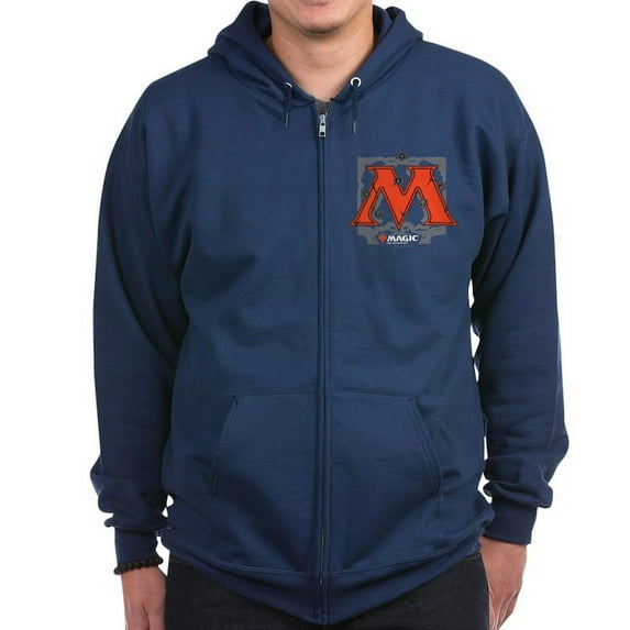 CafePress - Magic M Initial Sweatshirt - Zip Hoodie, Classic Hooded Sweatshirt with Metal Zipper
