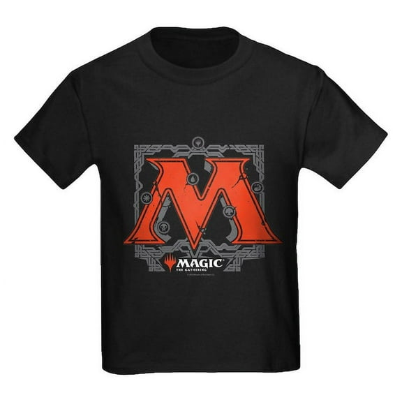 CafePress - Magic M Initial T Shirt - Dark T-Shirt Kids XS-XL