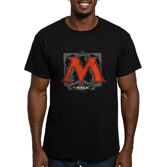 CafePress - Magic M Initial T Shirt - Men's Fitted T-Shirt