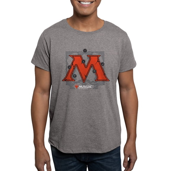 CafePress - Magic M Initial T Shirt - Men's Fitted T-Shirt