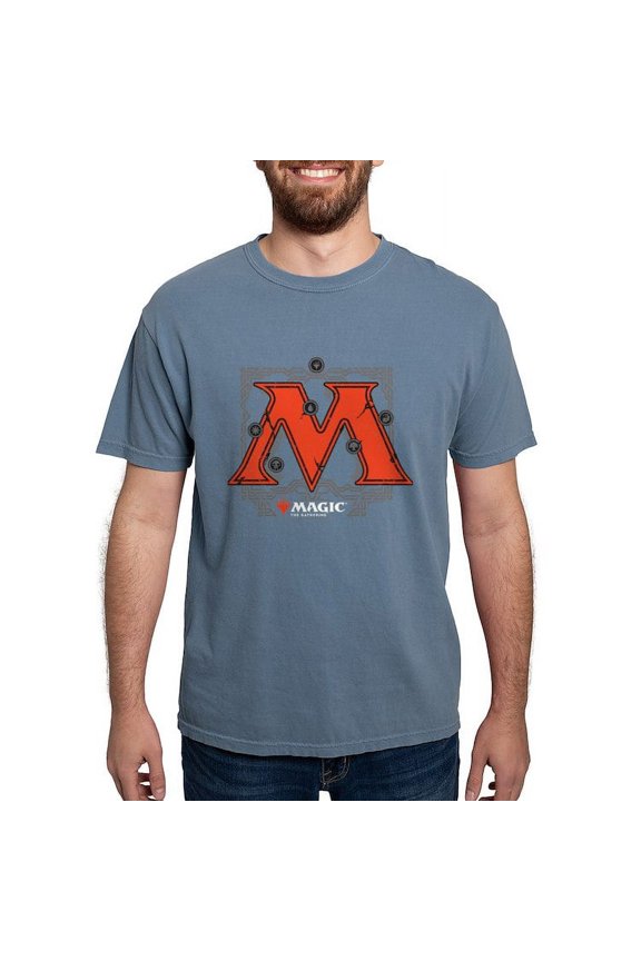 - Magic M Initial T Shirt - Mens Comfort Colors Shirt