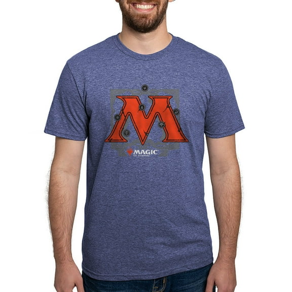 CafePress - Magic M Initial T Shirt - Mens Tri-blend T-Shirt