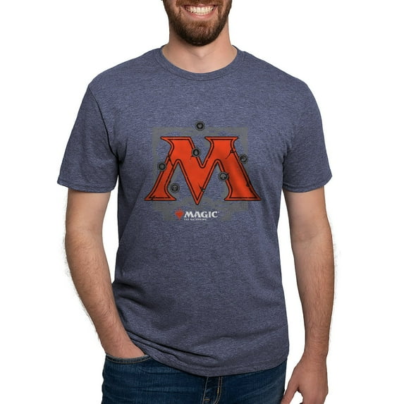 CafePress - Magic M Initial T Shirt - Mens Tri-blend T-Shirt