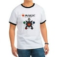 thumbnail image 1 of CafePress - Magic Mana Symbols T Shirt - 100% Cotton Ringed T-Shirt, 1 of 4