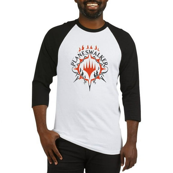 CafePress - Magic Planeswalker Baseball Jersey - Cotton Baseball Jersey, 3/4 Raglan Sleeve Shirt