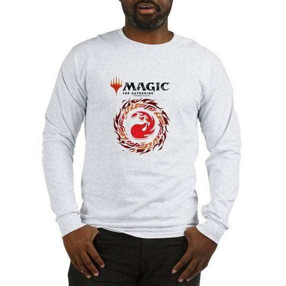 CafePress - Magic Red Mana Long Sleeve T Shirt - Unisex Cotton Long Sleeve T-Shirt
