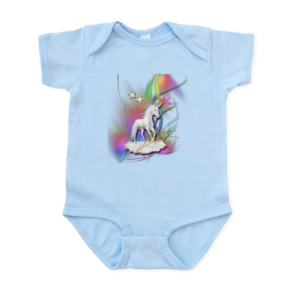 CafePress - Magical Unicorn Body Suit - Baby Light Bodysuit, Size Newborn - 24 Months