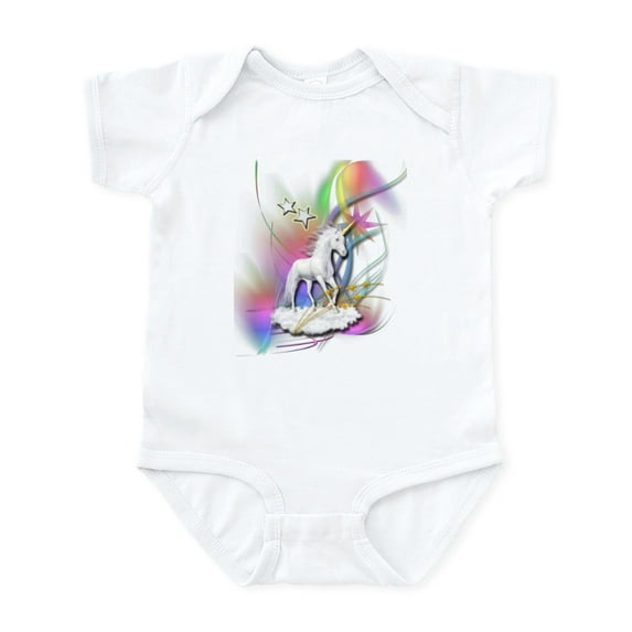 CafePress - Magical Unicorn Body Suit - Baby Light Bodysuit, Size Newborn - 24 Months