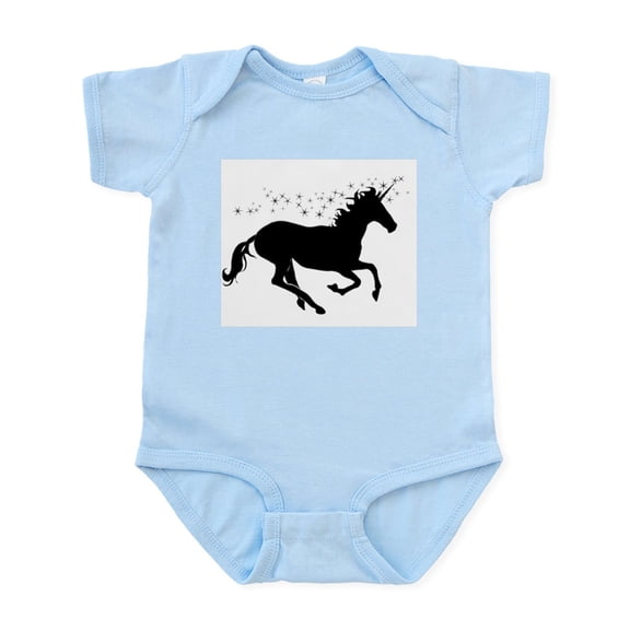 CafePress - Magical Unicorn Silhouette Body Suit - Baby Light Bodysuit, Size Newborn - 24 Months