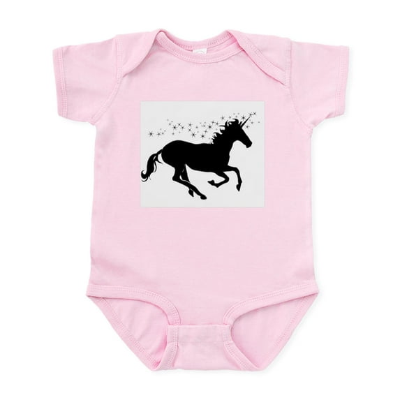 CafePress - Magical Unicorn Silhouette Body Suit - Baby Light Bodysuit, Size Newborn - 24 Months