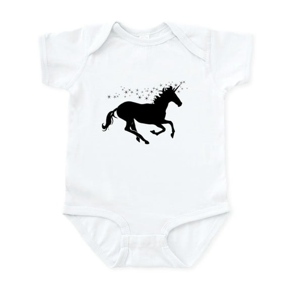 CafePress - Magical Unicorn Silhouette Body Suit - Baby Light Bodysuit, Size Newborn - 24 Months