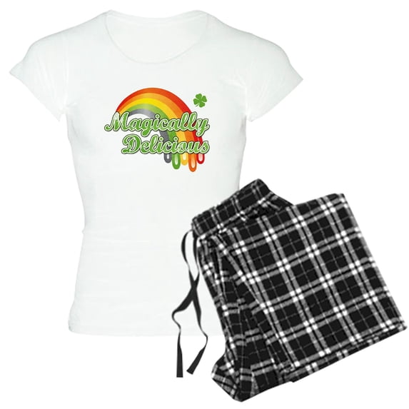 CafePress - Magically Delicious Women's Light Pajamas - Women's Short Sleeve Print T-Shirt and Pants Light Cotton Pajama Set