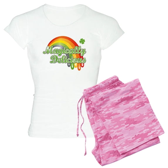 CafePress - Magically Delicious Women's Light Pajamas - Women's Short Sleeve Print T-Shirt and Pants Light Cotton Pajama Set