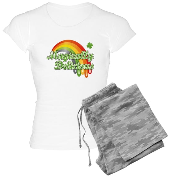 CafePress - Magically Delicious Women's Light Pajamas - Women's Short Sleeve Print T-Shirt and Pants Light Cotton Pajama Set