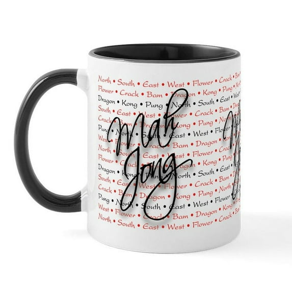 CafePress - Mah Jong Mug - 11 oz Ceramic Mug - Novelty Coffee Tea Cup