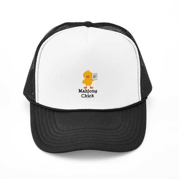 CafePress - Mahjong Chick - Adjustable Unisex Printed Trucker Hat with Mesh Back