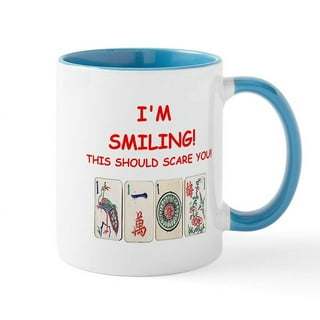 Handle Inside Mug Vintage Irish Comedy Mug Joke Coffee Tea Mug Cup Shamrock  Pattern Beige Green Funny Cup 
