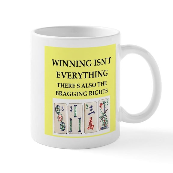 CafePress - Mahjong Mugs - 11 oz Ceramic Mug - Novelty Coffee Tea Cup