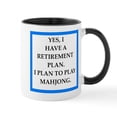thumbnail image 1 of CafePress - Mahjong Mugs - 11 oz Ceramic Mug - Novelty Coffee Tea Cup, 1 of 4