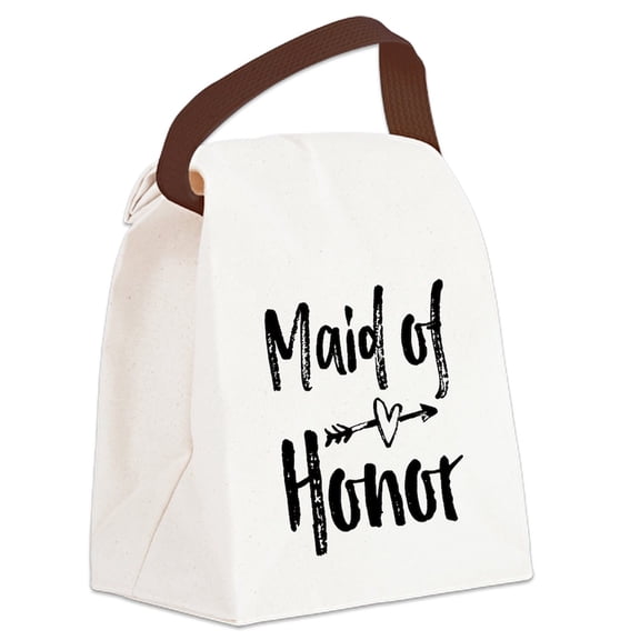 CafePress - Maid Of Honor - Canvas Lunch Bag with Strap Handle