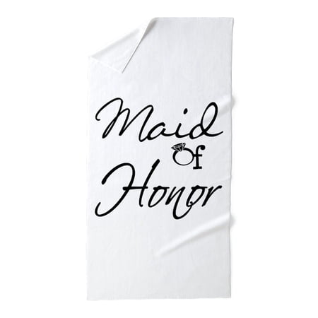 CafePress - Maid Of Honor - Large Beach Towel, Soft 30"x60" Towel with Unique Design