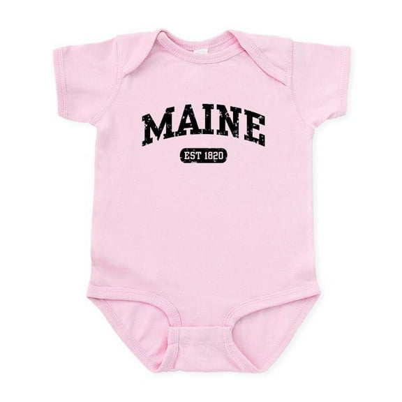CafePress - Maine Est 1820 Infant Bodysuit - Baby Light Bodysuit, Size Newborn - 24 Months