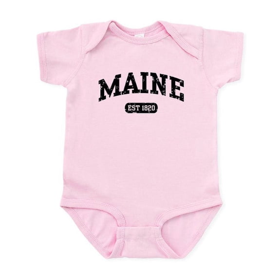 CafePress - Maine Est 1820 Infant Bodysuit - Baby Light Bodysuit, Size Newborn - 24 Months