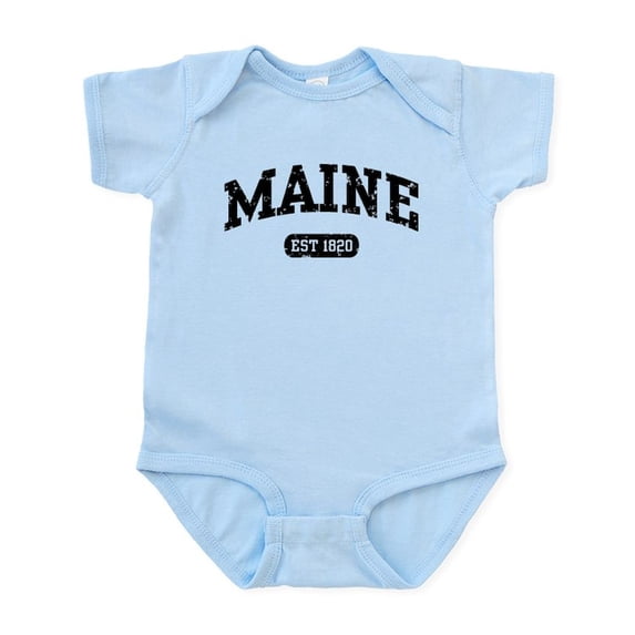 CafePress - Maine Est 1820 Infant Bodysuit - Baby Light Bodysuit, Size Newborn - 24 Months