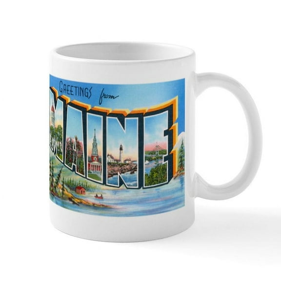 CafePress - Maine ME Mug - 11 oz Ceramic Mug - Novelty Coffee Tea Cup