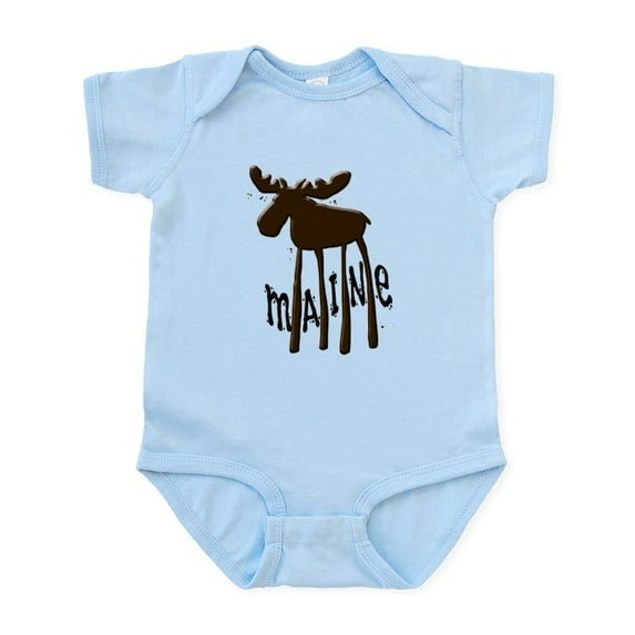 CafePress - Maine Moose Infant Bodysuit - Baby Light Bodysuit, Size Newborn - 24 Months