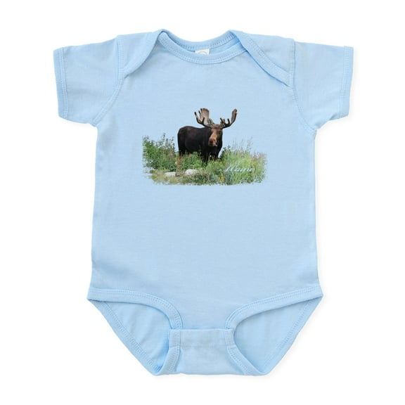CafePress - Maine Moose Infant Bodysuit - Baby Light Bodysuit, Size Newborn - 24 Months