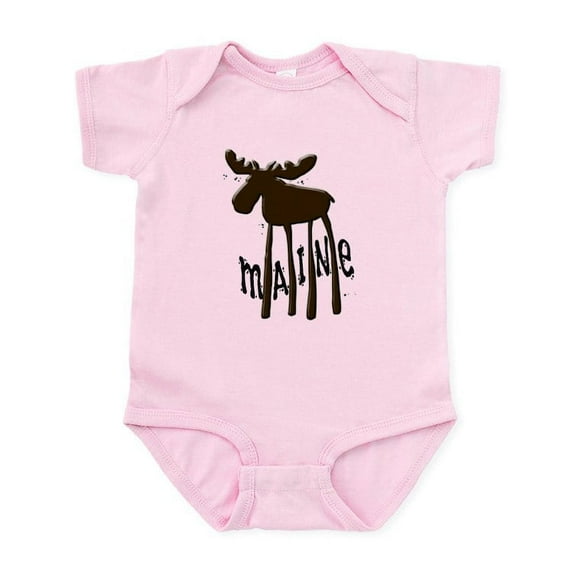 CafePress - Maine Moose Infant Bodysuit - Baby Light Bodysuit, Size Newborn - 24 Months