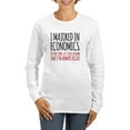 thumbnail image 1 of CafePress - Majored In Economics Long Sleeve T Shirt - Women's Long Sleeve Graphic Casual T-Shirt, 1 of 4