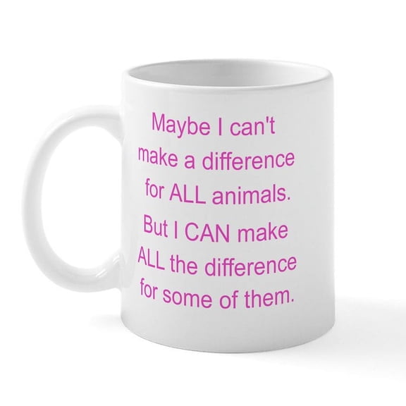 CafePress - Make A Difference! Mug - 11 oz Ceramic Mug - Novelty Coffee Tea Cup