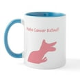 thumbnail image 1 of CafePress - Make Cancer Extinct Pink Dinosaur Mug - 11 oz Ceramic Mug - Novelty Coffee Tea Cup, 1 of 3
