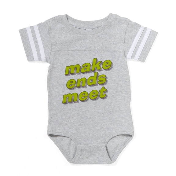CafePress - Make Ends Meet - Cute Infant Baby Football Bodysuit