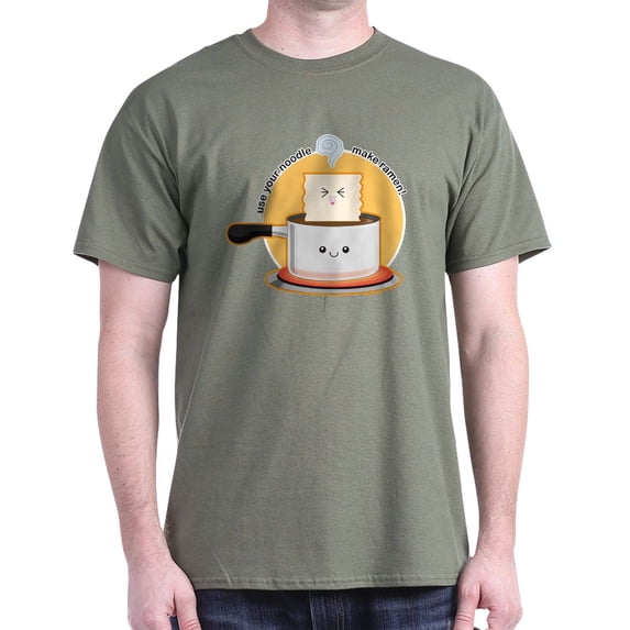 CafePress - Make Ramen Dark T Shirt - Men's Classic Graphic Cotton T-Shirt