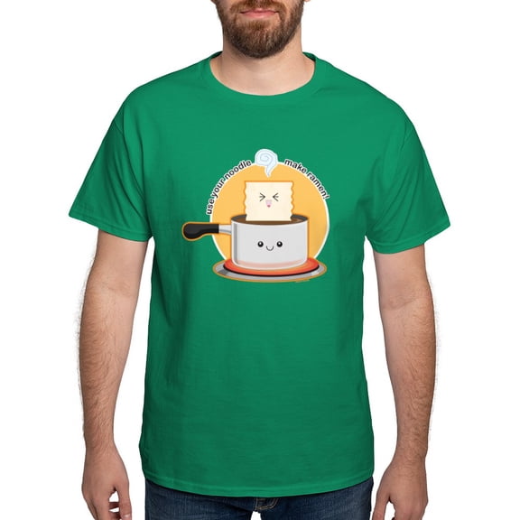 CafePress - Make Ramen Dark T Shirt - Men's Classic Graphic Cotton T-Shirt