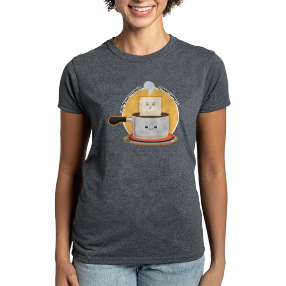 CafePress - Make Ramen Women's Dark T Shirt - Women's Traditional Fit Dark T-Shirt